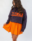 Clemson Varsity Purple Turtleneck Sweater