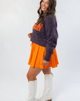 Clemson Varsity Purple Turtleneck Sweater