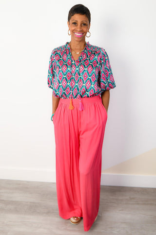 Far And Wide Rose Pink Pants-Mustard Seed-L. Mae Boutique
