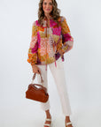 Jodie Colorful Patchwork Blouse