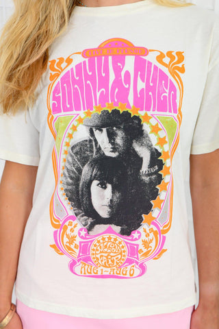 Daydreamer Stone Vintage Sonny & Cher Melody Tee-Daydreamer-L. Mae Boutique
