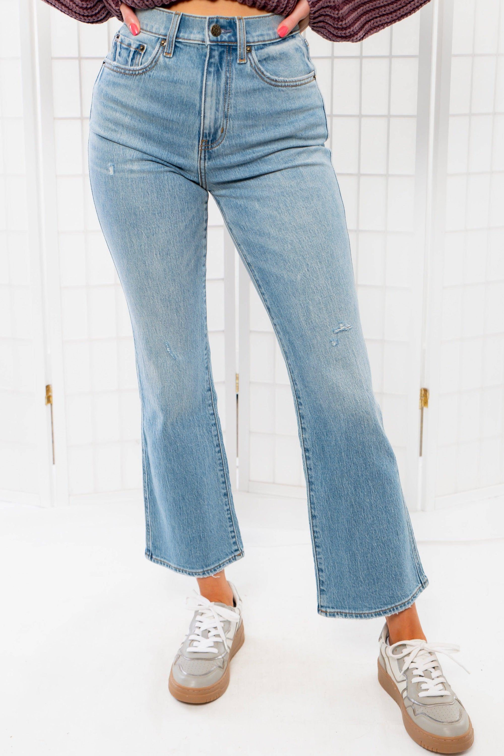 Daze All Mine Vintage Soho High Rise Ankle Flare Jeans-Bottoms-Daze Denim-L. Mae Boutique & Wild Mabel Clothing