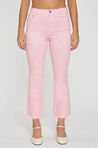 Daze Blushing Shy Girl High Rise Crop Flare-Bottoms-Daze Denim-L. Mae Boutique & Wild Mabel Clothing