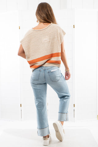 Daze Sundaze Fate Cuffed Straight Leg Denim-Daze Denim-L. Mae Boutique