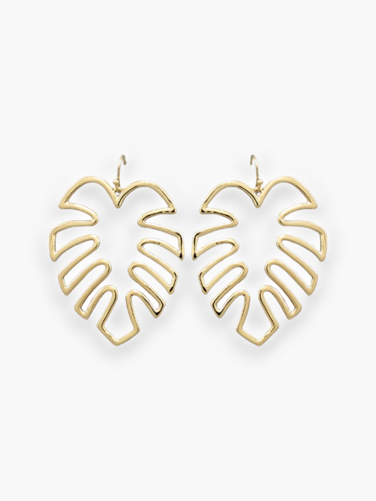 Destination Gold Palm Leaf Earrings-Jewelry-Golden Stella-L. Mae Boutique & Wild Mabel Clothing