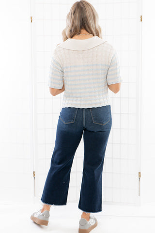 Dolly Dark Wash High Rise Wide Leg Crop Jean-Bottoms-Judy Blue-L. Mae Boutique & Wild Mabel Clothing