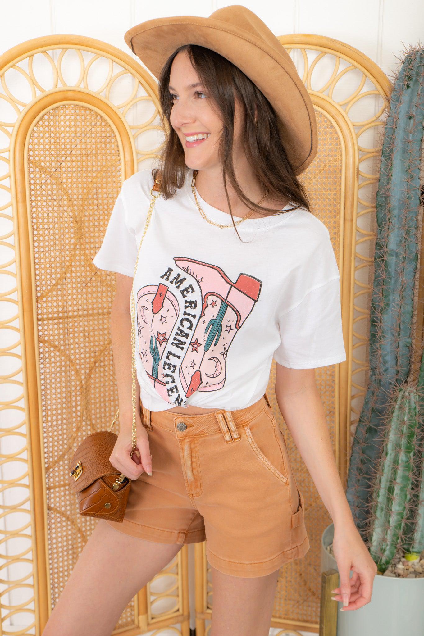 Dust Off American Legend Boots Graphic Tee-Tops-Tres Bien-L. Mae Boutique & Wild Mabel Clothing