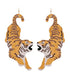 Tiger Touchdown Wooden Earrings