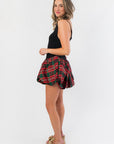 Free People Tinsel Kiss Plaid Mini Dress