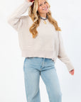Out Of Range Natural Textured Sweater