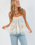 Free People Ivory Sweet Escape Cami