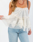 Free People Ivory Sweet Escape Cami