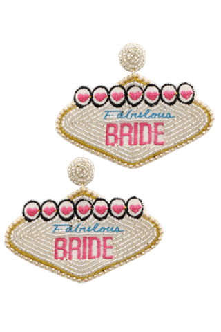 Fabulous Bride Las Vegas Earrings-Golden Stella-L. Mae Boutique