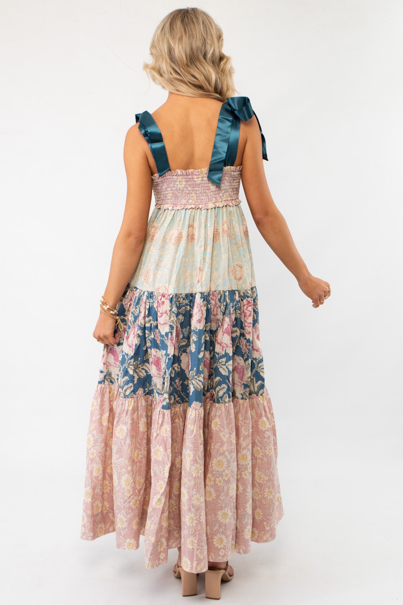 Free People Antique Combo Bluebell Maxi Dress-Dresses-Free People-L. Mae Boutique &amp; Wild Mabel Clothing