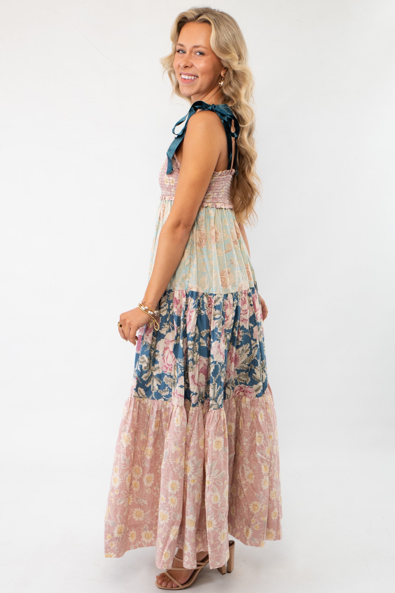 Free People Antique Combo Bluebell Maxi Dress-Dresses-Free People-L. Mae Boutique &amp; Wild Mabel Clothing