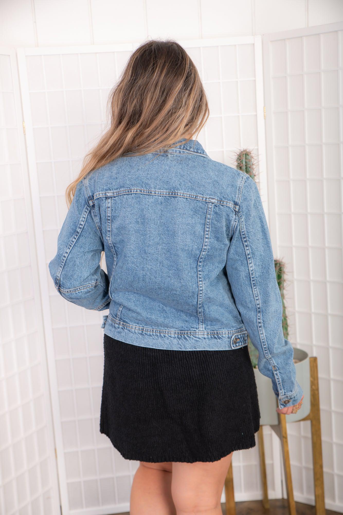 Free People Rumors Denim Jacket-Outerwear-Free People-L. Mae Boutique &amp; Wild Mabel Clothing