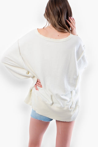 Free People We The Free Coconut Combo Montana Camden Pullover-Tops-Free People-L. Mae Boutique & Wild Mabel Clothing