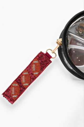 Garnet Sequin Football Wrist Strap-Accessories-Trend Lab-L. Mae Boutique & Wild Mabel Clothing