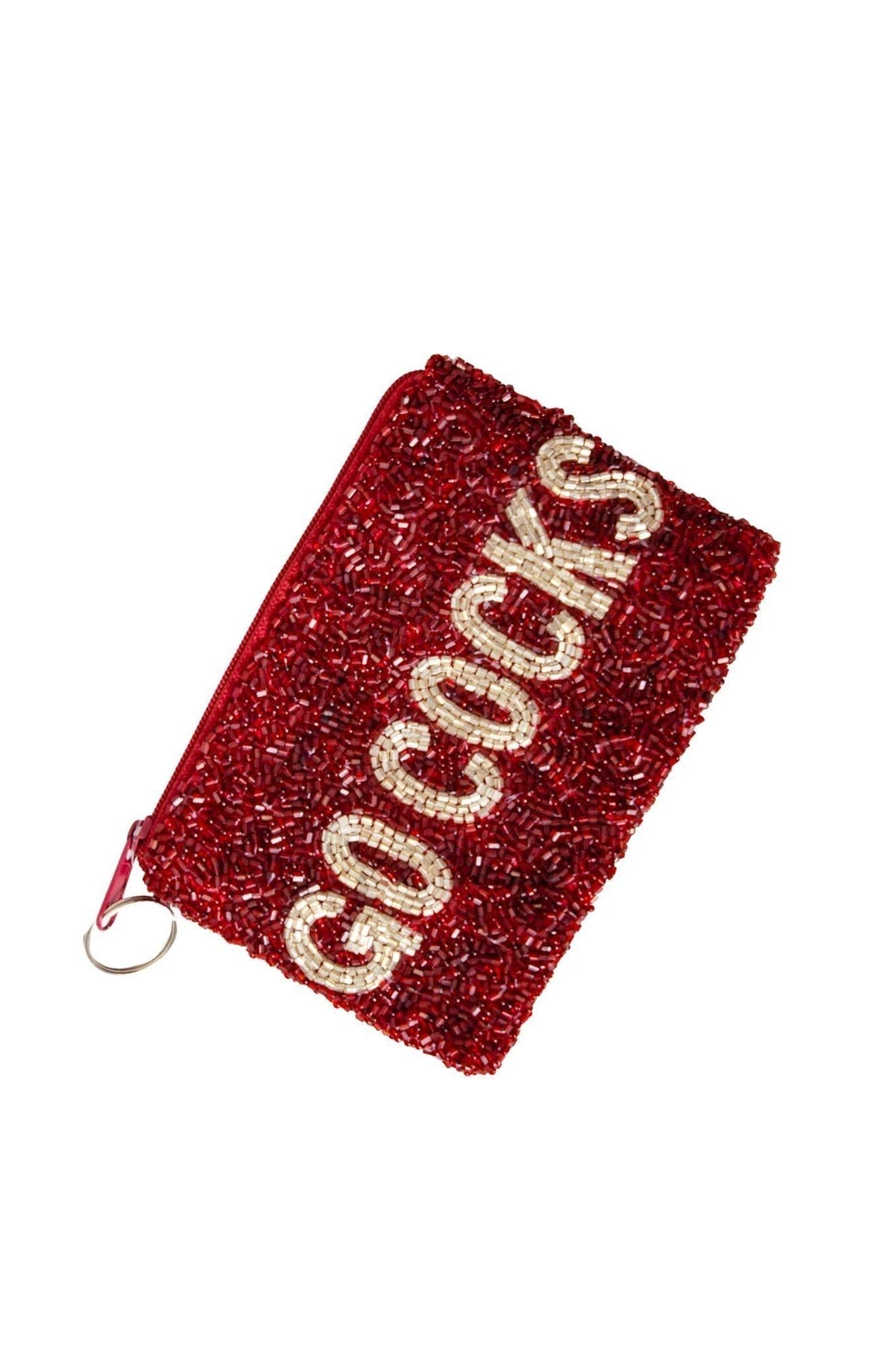 Go Cocks Beaded Coin Pouch-Accessories-Tiana Designs-L. Mae Boutique & Wild Mabel Clothing