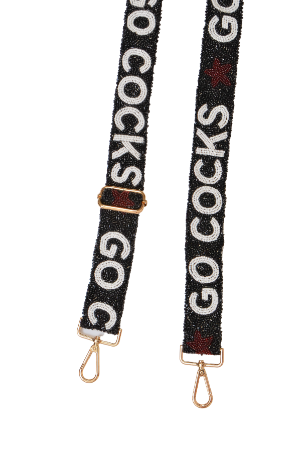 Go Cocks Gamecocks Beaded Strap-Accessories-Tiana Designs-L. Mae Boutique & Wild Mabel Clothing