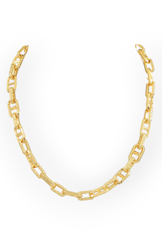 Gold Metal Casting Mariner-Chain Necklace-Golden Stella-L. Mae Boutique
