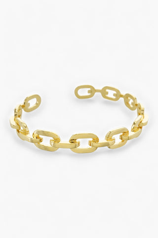 Gold Paperclip Chain Cuff Bracelet-Jewelry-OMG Blings-L. Mae Boutique & Wild Mabel Clothing