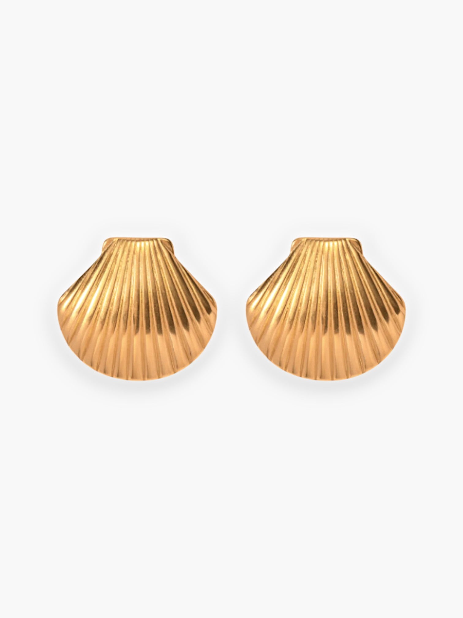 Gold Seashell Stud Earring-Jewelry-Petite Moments-L. Mae Boutique & Wild Mabel Clothing