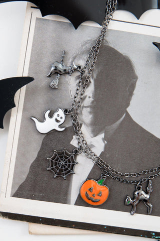 Halloween Charm Necklace-Jewelry-Golden Stella-L. Mae Boutique & Wild Mabel Clothing