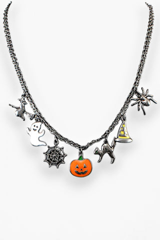 Halloween Charm Necklace-Jewelry-Golden Stella-L. Mae Boutique & Wild Mabel Clothing