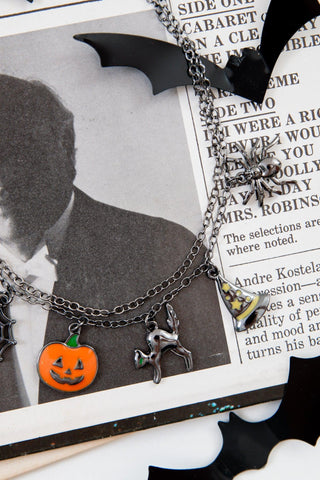 Halloween Charm Necklace-Jewelry-Golden Stella-L. Mae Boutique & Wild Mabel Clothing