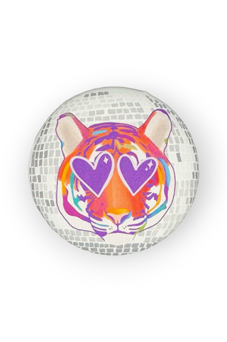 Heart-Eye Tiger Gameday Button-Accessories-Thanks For Everything-L. Mae Boutique & Wild Mabel Clothing