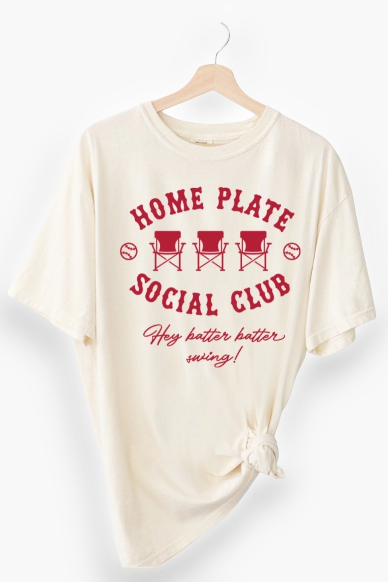 Home Plate Social Club Tee-Tops-The Babe Co.-L. Mae Boutique &amp; Wild Mabel Clothing