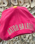 Adjustable colorful trucker hat for girls, fishing hat for girls, girls trucker hat with fish