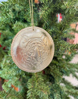 Go Get Em Tiger Leather Ornament