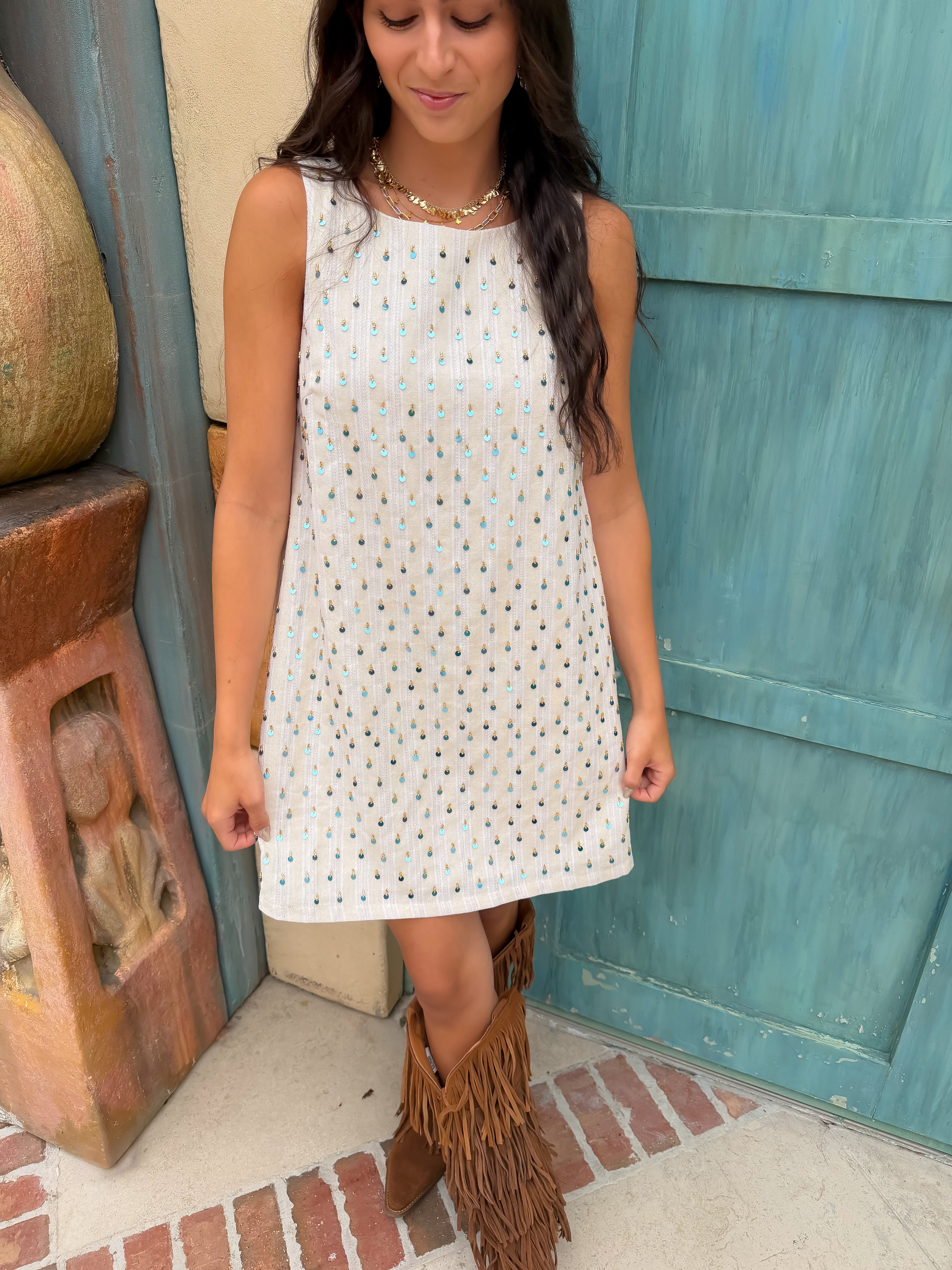 sequin sun dress Sun Glitter Sequin Embellished Shift Dress