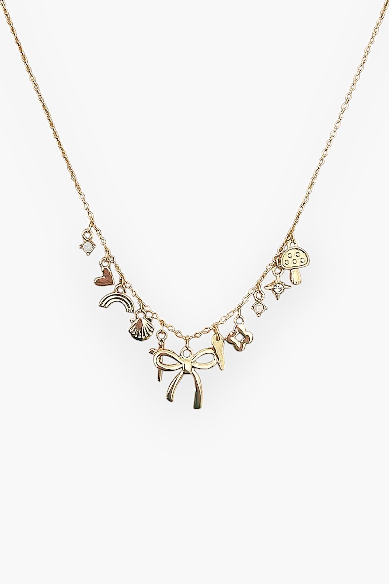 Iconic Bow Charm Necklace-Jewelry-Pannee-L. Mae Boutique &amp; Wild Mabel Clothing