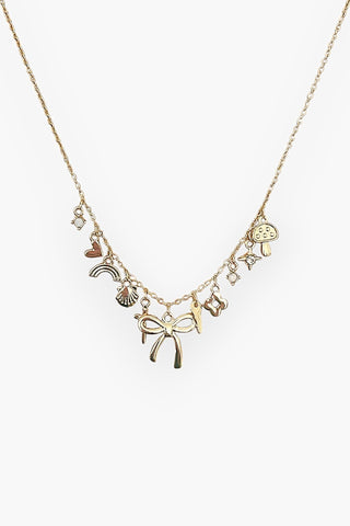 Iconic Bow Charm Necklace-Jewelry-Pannee-L. Mae Boutique & Wild Mabel Clothing