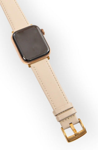 Ivory Vegan Leather Smartwatch Band-AN Enterprises-L. Mae Boutique