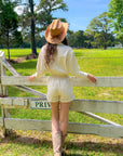 Jayde Salt Long Sleeve Denim Romper-Onesies-Saltwater Luxe-L. Mae Boutique & Wild Mabel Clothing