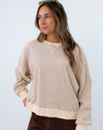 Kickback Stripe Pullover Sweatshirt