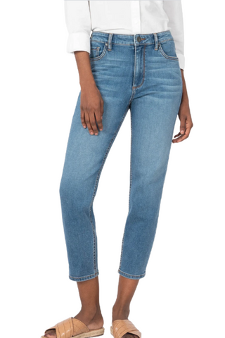 Kut Naomi Girlfriend Ankle Straight Leg Denim-L. Mae Boutique-L. Mae Boutique & Wild Mabel Clothing