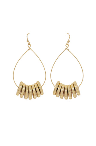Kyra Gold Wire Teardrop Earrings-Golden Stella-L. Mae Boutique