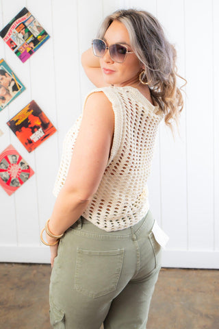 Leigh Beach Knit Sweater Vest-By Together-L. Mae Boutique
