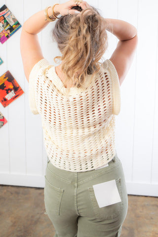 Leigh Beach Knit Sweater Vest-By Together-L. Mae Boutique