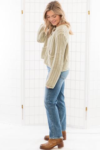 Luca Sage Chunky Cardigan Sweater-Tops-In February-L. Mae Boutique & Wild Mabel Clothing