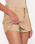 Show Me Your Mumu Beige Faux Suede Vancouver Skort