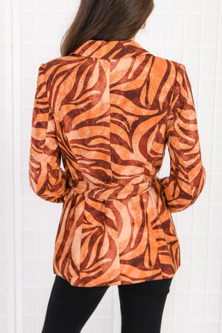 MinkPink Animal Print Goldie Blazer-Outerwear-MinkPink-L. Mae Boutique & Wild Mabel Clothing