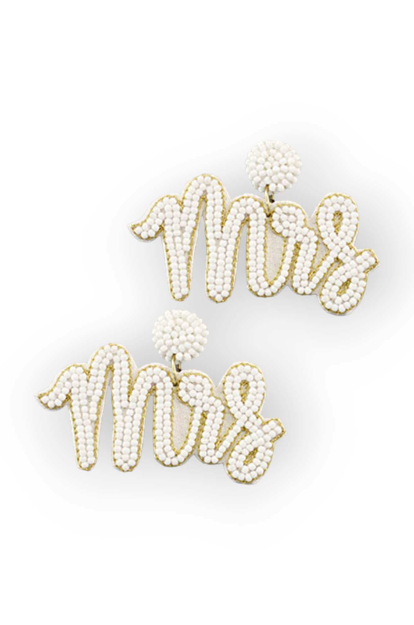 Mrs. Ivory Beaded Earrings-Jewelry-Golden Stella-L. Mae Boutique & Wild Mabel Clothing