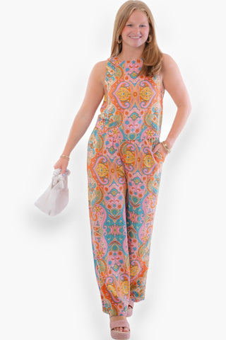 Paisley Print Wide Leg Pant-Bottoms-Fate-L. Mae Boutique & Wild Mabel Clothing