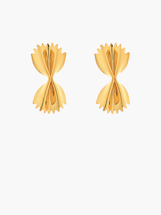 Pasta Farfalle Stud Earrings-Golden Stella-L. Mae Boutique
